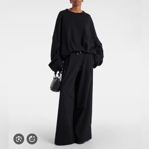 Dries Van Noten Black Wide Cotton pants size XS